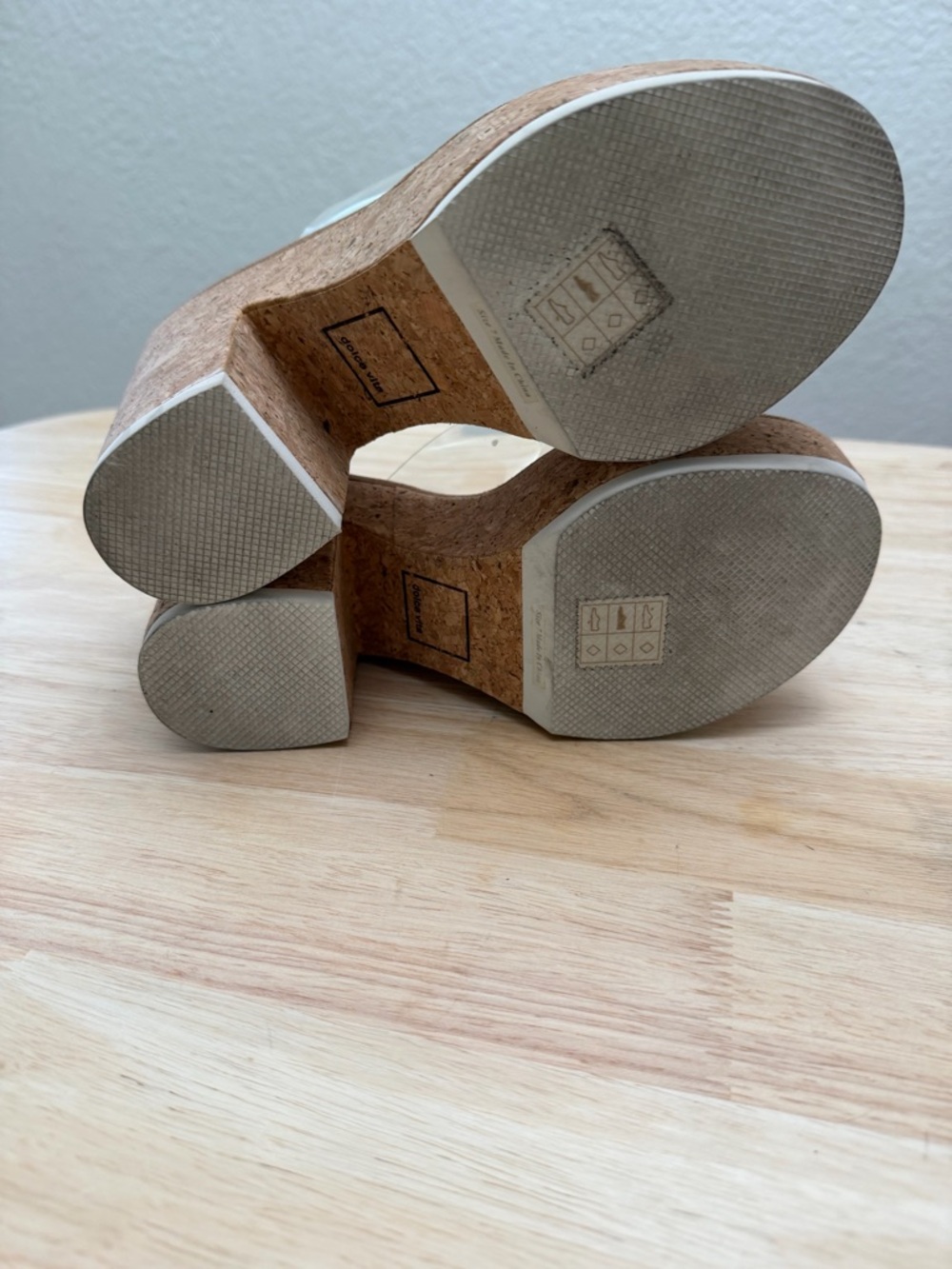 Dolce Vita Clear Strap Cork Platform Heeled Sandals - Women - Picture 6 of 6